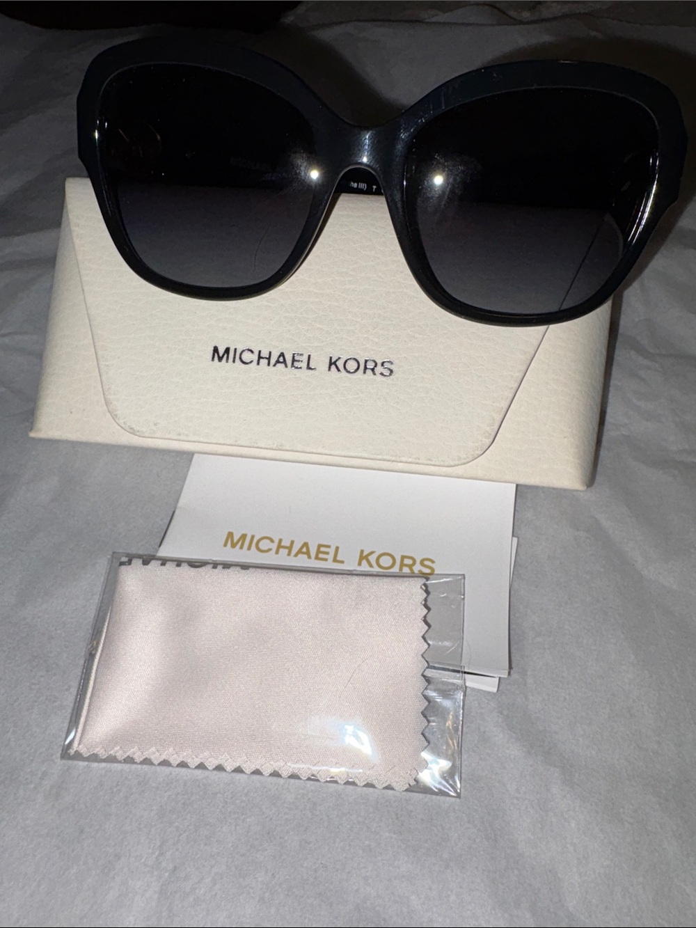 Michael Kors Black Gradient Oversized Sunglasses